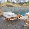 Picture of Cognition - Solid Mango Wood  outdoor 1 seater bench