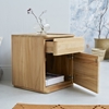 Picture of Nio - Solid Teak wood bedside table