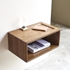 Picture of Rivulet - Solid Teak wood bedside table with 1 drawer