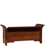 Picture of Solid Wood Bench in Honey Colour