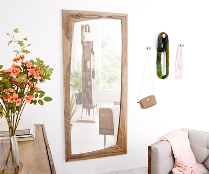 Picture of Designer wall mirror Wyatt 160x70 cm Sheesham nature
