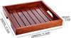 Picture of Handmade Sheesham Wood Serving Tray Set of 3 - Breakfast Tray Tray Wooden Tray