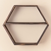 Picture of Hexagon Wall Shelf - Floating Honeycomb Display Shelves - with Middle Bar