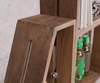 Picture of Set of 3 design wall shelves Wyatt 70x55 cm acacia brown