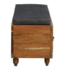 Picture of Solid  Teak Wood Ottoman In Provincial Teak Finish