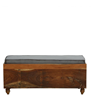 Picture of Solid  Teak Wood Ottoman In Provincial Teak Finish