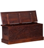 Picture of Solid Wood Handcrafted Trunk in Honey Oak Finish