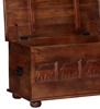 Picture of Solid Wood Trunk in Honey Oak Finish