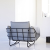 Picture of Kosmo - Armchair in gray fabric