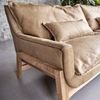 Picture of Yolo -  Solid wood 3-seater sofa in Acacia  and cheyenne leather