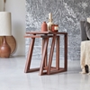 Picture of Reeves Solid Wood Nested Side Table In Honey Finish