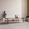 Picture of Berlin - Solid Wood Acacia coffee table with Marble Top