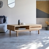 Picture of Runnel - coffee table in Solid Acacia wood and cane