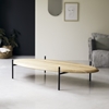 Picture of Creek -  Oval coffee table in solid teak