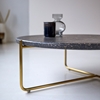 Picture of Rai - Marble and metal coffee table grey