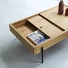 Picture of Creek - Coffee table with storage in solid teak wood