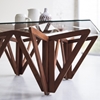 Picture of Solid teak coffee table with Glass top