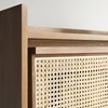 Picture of Pothole - Solid teak and rattan cabinet