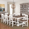 Picture of Solid Wood Trestle Baluster Dining Table For 8 People
