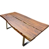 Picture of Acacia Wood & Iron Legs Large Live Edge Dining Table