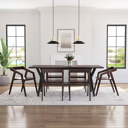Picture of Rustic Mango Wood Modern Style Dining Table