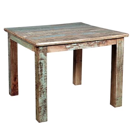 Picture of Rustic Reclaimed Wood Distressed Small Kitchen Dining Table