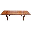 Picture of Rustic Wood Extension Cabriole Legs Dining Table