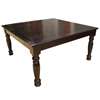 Picture of Solid Hardwood Traditional 64" Square Rustic Dining Table