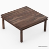 Picture of Solid Wood Square Dining Table Seats For 8 People