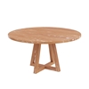Picture of Teak Wood Farmhouse 60" Round Dining Table For 8 People