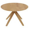 Picture of Teak Wood Cross Leg Modern Round Dining Table