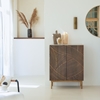 Picture of Clara -  solid mango wood and terrazzo sideboard 80 cm