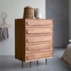 Picture of high chest of drawers made of solid acacia
