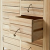 Picture of Moana - Wardrobe with clothes rail in solid teak wood