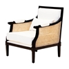 Picture of Sheesham Wood Upholstered Cane Arm Sofa Chair