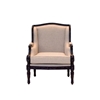 Picture of Arion Hand-Carved Sheesham Wood Frame Classic Accent Armchair