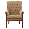 Picture of Solid Wood Tufted Accent Armchair