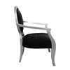 Picture of Sheesham Wood Velvet Fabric Arm Chair