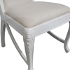 Picture of White and Ivory Sheesham Wood Dining Chair