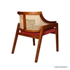 Picture of Rustic Teak Wood Woven Rattan Accent Chair