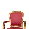 Picture of Sheesham Wood Rococo Style Upholstered Accent Chair