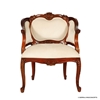Picture of Sheesham Wood Louis XIV Upholstered Arm Chair