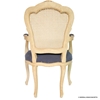 Picture of Rustic Sheesham Wood Louis XV Rattan Arm Chair