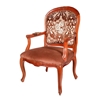 Picture of Rustic Sheesham Wood Tufted Racoco Arm chair
