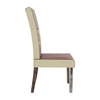 Picture of Leather and Fabric Tufted Parson Dining Chair