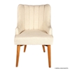 Picture of Rustic Teak Wood Mid-century Upholstered Arm Chair