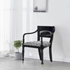 Picture of Solid Sheesham Wood Upholstered Accent Chair