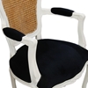 Picture of Black & White Accent Arm Chair