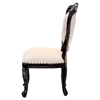 Picture of Solid Wood Upholstered Tufted Dining Accent Chair