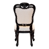 Picture of Solid Wood Upholstered Tufted Dining Accent Chair